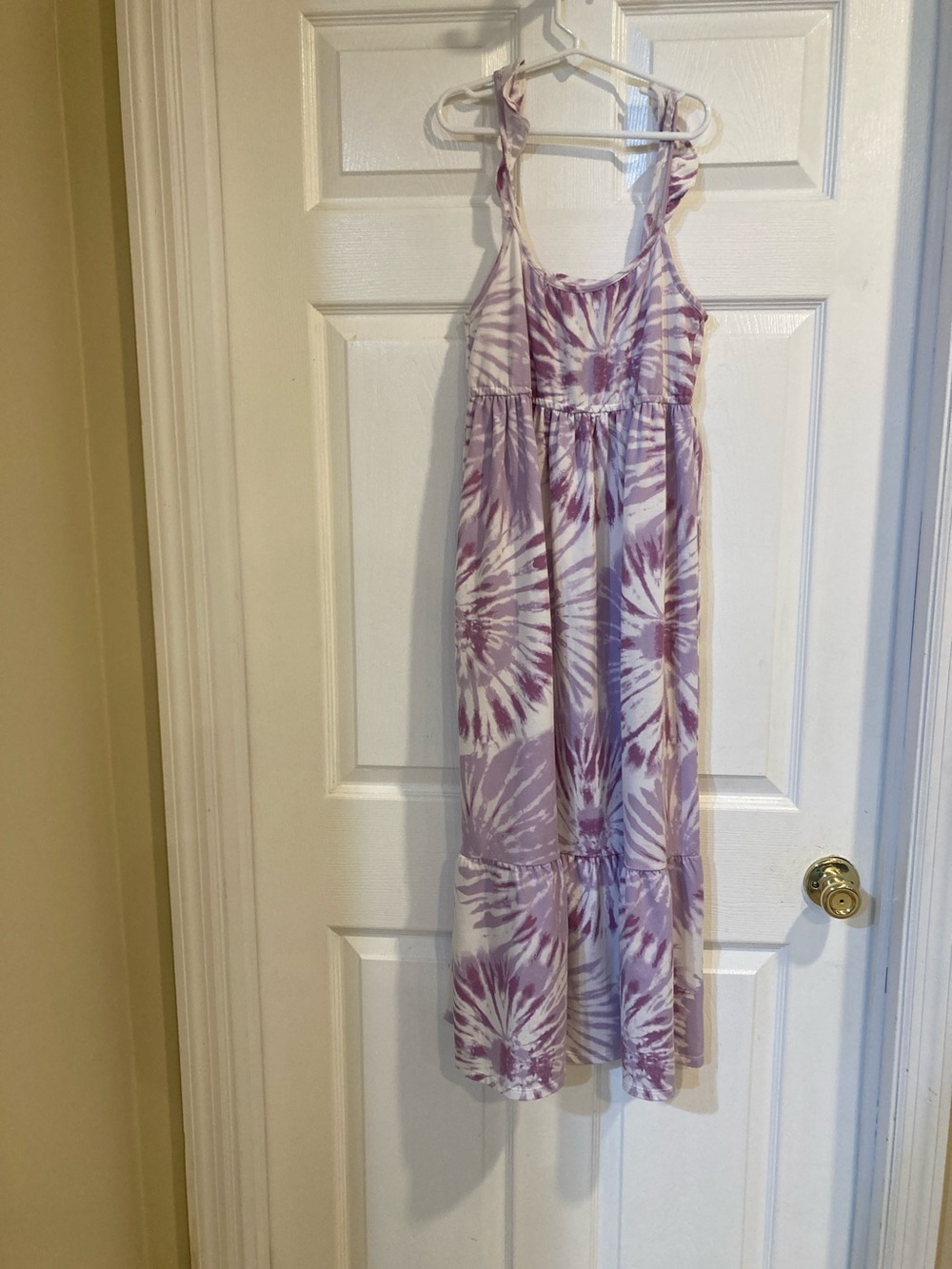 Girls' Lavender Tie-Dye Sundress